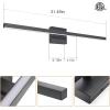 imageVOLISUN Modern Bathroom Vanity Light 157 inch 12W Dimmable 5CCT Led Bathroom Light Fixture Over Mirror Black Bar Vanity Light for Bathroom Mirror Cabinets BedroomETL CertificatedBlack