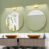 imageVOLISUN Modern Bathroom Vanity Light 157 inch 12W Dimmable 5CCT Led Bathroom Light Fixture Over Mirror Black Bar Vanity Light for Bathroom Mirror Cabinets BedroomETL CertificatedGold
