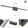 imageVOLISUN Modern Bathroom Vanity Light 157 inch 12W Dimmable 5CCT Led Bathroom Light Fixture Over Mirror Black Bar Vanity Light for Bathroom Mirror Cabinets BedroomETL CertificatedBlack