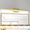 imageVOLISUN Modern Bathroom Vanity Light 157 inch 12W Dimmable 5CCT Led Bathroom Light Fixture Over Mirror Black Bar Vanity Light for Bathroom Mirror Cabinets BedroomETL CertificatedGold