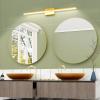 imageVOLISUN Modern Bathroom Vanity Light 157 inch 12W Dimmable 5CCT Led Bathroom Light Fixture Over Mirror Black Bar Vanity Light for Bathroom Mirror Cabinets BedroomETL CertificatedGold