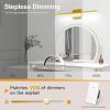 imageVOLISUN Modern Bathroom Vanity Light 157 inch 12W Dimmable 5CCT Led Bathroom Light Fixture Over Mirror Black Bar Vanity Light for Bathroom Mirror Cabinets BedroomETL CertificatedGold
