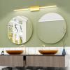 imageVOLISUN Modern Bathroom Vanity Light 157 inch 12W Dimmable 5CCT Led Bathroom Light Fixture Over Mirror Black Bar Vanity Light for Bathroom Mirror Cabinets BedroomETL CertificatedGold