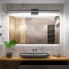 imageVOLISUN Modern Bathroom Vanity Light 157 inch 12W Dimmable 5CCT Led Bathroom Light Fixture Over Mirror Black Bar Vanity Light for Bathroom Mirror Cabinets BedroomETL CertificatedBlack
