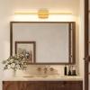 imageVOLISUN Modern Bathroom Vanity Light 157 inch 12W Dimmable 5CCT Led Bathroom Light Fixture Over Mirror Black Bar Vanity Light for Bathroom Mirror Cabinets BedroomETL CertificatedBrass