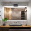 imageVOLISUN Modern Bathroom Vanity Light 157 inch 12W Dimmable 5CCT Led Bathroom Light Fixture Over Mirror Black Bar Vanity Light for Bathroom Mirror Cabinets BedroomETL CertificatedBlack