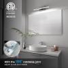 imageVOLISUN Modern Bathroom Vanity Light 157 inch Rotatable 12W Dimmable 5CCT Led Bathroom Light Fixture Over Mirror Black Bar Vanity Light for Bathroom Mirror RestroomETL CertificatedChrome