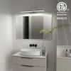 imageVOLISUN Modern Bathroom Vanity Light 157 inch Rotatable 12W Dimmable 5CCT Led Bathroom Light Fixture Over Mirror Black Bar Vanity Light for Bathroom Mirror RestroomETL CertificatedChrome