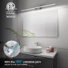imageVOLISUN Modern Bathroom Vanity Light 157 inch Rotatable 12W Dimmable 5CCT Led Bathroom Light Fixture Over Mirror Black Bar Vanity Light for Bathroom Mirror RestroomETL CertificatedChrome