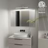 imageVOLISUN Modern Bathroom Vanity Light 157 inch Rotatable 12W Dimmable 5CCT Led Bathroom Light Fixture Over Mirror Black Bar Vanity Light for Bathroom Mirror RestroomETL CertificatedChrome