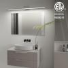 imageVOLISUN Modern Bathroom Vanity Light 157 inch Rotatable 12W Dimmable 5CCT Led Bathroom Light Fixture Over Mirror Black Bar Vanity Light for Bathroom Mirror RestroomETL CertificatedChrome