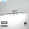 imageVOLISUN Modern Bathroom Vanity Light 157 inch Rotatable 12W Dimmable 5CCT Led Bathroom Light Fixture Over Mirror Black Bar Vanity Light for Bathroom Mirror RestroomETL CertificatedChrome