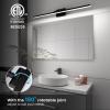 imageVOLISUN Modern Bathroom Vanity Light 157 inch Rotatable 12W Dimmable 5CCT Led Bathroom Light Fixture Over Mirror Black Bar Vanity Light for Bathroom Mirror RestroomETL CertificatedBlack