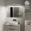imageVOLISUN Modern Bathroom Vanity Light 157 inch Rotatable 12W Dimmable 5CCT Led Bathroom Light Fixture Over Mirror Black Bar Vanity Light for Bathroom Mirror RestroomETL CertificatedChrome