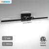 imageVOLISUN Modern Bathroom Vanity Light 157 inch Rotatable 12W Dimmable 5CCT Led Bathroom Light Fixture Over Mirror Black Bar Vanity Light for Bathroom Mirror RestroomETL CertificatedBlack