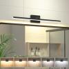 imageVOLISUN Modern Bathroom Vanity Light 157 inch Rotatable 12W Dimmable 5CCT Led Bathroom Light Fixture Over Mirror Black Bar Vanity Light for Bathroom Mirror RestroomETL CertificatedBlack