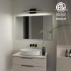 imageVOLISUN Modern Bathroom Vanity Light 157 inch Rotatable 12W Dimmable 5CCT Led Bathroom Light Fixture Over Mirror Black Bar Vanity Light for Bathroom Mirror RestroomETL CertificatedBlack