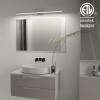 imageVOLISUN Modern Bathroom Vanity Light 157 inch Rotatable 12W Dimmable 5CCT Led Bathroom Light Fixture Over Mirror Black Bar Vanity Light for Bathroom Mirror RestroomETL CertificatedChrome