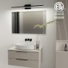 imageVOLISUN Modern Bathroom Vanity Light 157 inch Rotatable 12W Dimmable 5CCT Led Bathroom Light Fixture Over Mirror Black Bar Vanity Light for Bathroom Mirror RestroomETL CertificatedBlack