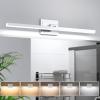 imageVOLISUN Modern Bathroom Vanity Light 157 inch Rotatable 12W Dimmable 5CCT Led Bathroom Light Fixture Over Mirror Black Bar Vanity Light for Bathroom Mirror RestroomETL CertificatedChrome