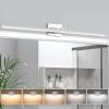 imageVOLISUN Modern Bathroom Vanity Light 157 inch Rotatable 12W Dimmable 5CCT Led Bathroom Light Fixture Over Mirror Black Bar Vanity Light for Bathroom Mirror RestroomETL CertificatedChrome