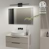 imageVOLISUN Modern Bathroom Vanity Light 157 inch Rotatable 12W Dimmable 5CCT Led Bathroom Light Fixture Over Mirror Black Bar Vanity Light for Bathroom Mirror RestroomETL CertificatedBlack