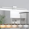 imageVOLISUN Modern Bathroom Vanity Light 157 inch Rotatable 12W Dimmable 5CCT Led Bathroom Light Fixture Over Mirror Black Bar Vanity Light for Bathroom Mirror RestroomETL CertificatedChrome
