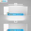 imageVOLISUN Modern Bathroom Vanity Light 157 inch Rotatable 12W Dimmable 5CCT Led Bathroom Light Fixture Over Mirror Black Bar Vanity Light for Bathroom Mirror RestroomETL CertificatedChrome