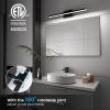 imageVOLISUN Modern Bathroom Vanity Light 157 inch Rotatable 12W Dimmable 5CCT Led Bathroom Light Fixture Over Mirror Black Bar Vanity Light for Bathroom Mirror RestroomETL CertificatedBlack