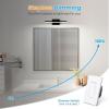 imageVOLISUN Modern Bathroom Vanity Light 157 inch Rotatable 12W Dimmable 5CCT Led Bathroom Light Fixture Over Mirror Black Bar Vanity Light for Bathroom Mirror RestroomETL CertificatedBlack