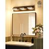 imageVOLISUN Modern Bathroom Vanity Light Fixtures 3Light 24Inch Matte Black LED Bathroom Lighting Fixtures Over Mirror 360Rotable Head LED Vanity Lights for Bathrooms Cool White 6000K5CCT
