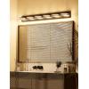 imageVOLISUN Modern Bathroom Vanity Light Fixtures 3Light 24Inch Matte Black LED Bathroom Lighting Fixtures Over Mirror 360Rotable Head LED Vanity Lights for Bathrooms Cool White 6000K5CCT