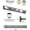 imageVOLISUN Modern Bathroom Vanity Light Fixtures 3Light 24Inch Matte Black LED Bathroom Lighting Fixtures Over Mirror 360Rotable Head LED Vanity Lights for Bathrooms Cool White 6000K5CCT