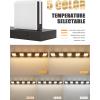 imageVOLISUN Modern Bathroom Vanity Light Fixtures 3Light 24Inch Matte Black LED Bathroom Lighting Fixtures Over Mirror 360Rotable Head LED Vanity Lights for Bathrooms Cool White 6000K5CCT