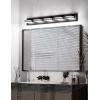 imageVOLISUN Modern Bathroom Vanity Light Fixtures 3Light 24Inch Matte Black LED Bathroom Lighting Fixtures Over Mirror 360Rotable Head LED Vanity Lights for Bathrooms Cool White 6000K6000K