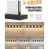imageVOLISUN Modern Bathroom Vanity Light Fixtures 3Light 24Inch Matte Black LED Bathroom Lighting Fixtures Over Mirror 360Rotable Head LED Vanity Lights for Bathrooms Cool White 6000K5CCT
