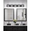 imageVOLISUN Modern Bathroom Vanity Light Fixtures 3Light 24Inch Matte Black LED Bathroom Lighting Fixtures Over Mirror 360Rotable Head LED Vanity Lights for Bathrooms Cool White 6000K6000K