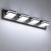 imageVOLISUN Modern Bathroom Vanity Light Fixtures 3Light 24Inch Matte Black LED Bathroom Lighting Fixtures Over Mirror 360Rotable Head LED Vanity Lights for Bathrooms Cool White 6000K6000K
