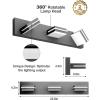 imageVOLISUN Modern Bathroom Vanity Light Fixtures 3Light 24Inch Matte Black LED Bathroom Lighting Fixtures Over Mirror 360Rotable Head LED Vanity Lights for Bathrooms Cool White 6000K6000K