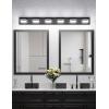 imageVOLISUN Modern Bathroom Vanity Light Fixtures 3Light 24Inch Matte Black LED Bathroom Lighting Fixtures Over Mirror 360Rotable Head LED Vanity Lights for Bathrooms Cool White 6000K5CCT
