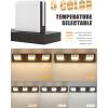imageVOLISUN Modern Bathroom Vanity Light Fixtures 3Light 24Inch Matte Black LED Bathroom Lighting Fixtures Over Mirror 360Rotable Head LED Vanity Lights for Bathrooms Cool White 6000K5CCT