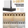 imageVOLISUN Modern Bathroom Vanity Light Fixtures 3Light 24Inch Matte Black LED Bathroom Lighting Fixtures Over Mirror 360Rotable Head LED Vanity Lights for Bathrooms Cool White 6000K5CCT