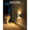 imageVOLISUN Night Lights Plug into Wall 4 Pack Up and Down LED Night Light with Dusk to Dawn Light Sensor 3000K Warm White Nightlight for Hallway Bedroom Bathroom Kitchen BlackWhite