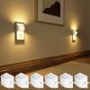 imageVOLISUN Night Lights Plug into Wall 4 Pack Up and Down LED Night Light with Dusk to Dawn Light Sensor 3000K Warm White Nightlight for Hallway Bedroom Bathroom Kitchen BlackWhite