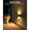 imageVOLISUN Night Lights Plug into Wall 4 Pack Up and Down LED Night Light with Dusk to Dawn Light Sensor 3000K Warm White Nightlight for Hallway Bedroom Bathroom Kitchen BlackBlack
