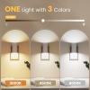 imageVOLISUN Night Lights Plug into Wall Dimmable LED Nightlight with Dusk to Dawn Light Sensor 0100LM Adjustable Brightness 3 Color Temperatures Compact Size Black 8 Pack for HallwayBedroomBathroomWhite