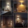 imageVOLISUN Night Lights Plug into Wall Dimmable LED Nightlight with Dusk to Dawn Light Sensor 0100LM Adjustable Brightness 3 Color Temperatures Compact Size Black 8 Pack for HallwayBedroomBathroomWhite3 Coloramber