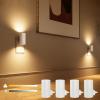imageVOLISUN Night Lights Plug into Wall Dimmable LED Nightlight with Dusk to Dawn Light Sensor 0100LM Adjustable Brightness 3 Color Temperatures Compact Size Black 8 Pack for HallwayBedroomBathroomWhite