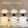 imageVOLISUN Night Lights Plug into Wall Dimmable LED Nightlight with Dusk to Dawn Light Sensor 0100LM Adjustable Brightness 3 Color Temperatures Compact Size Black 8 Pack for HallwayBedroomBathroomBlack