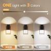 imageVOLISUN Night Lights Plug into Wall Dimmable LED Nightlight with Dusk to Dawn Light Sensor 0100LM Adjustable Brightness 3 Color Temperatures Compact Size Black 8 Pack for HallwayBedroomBathroomBlack